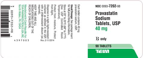 Pravastatin - FDA prescribing information, side effects and uses