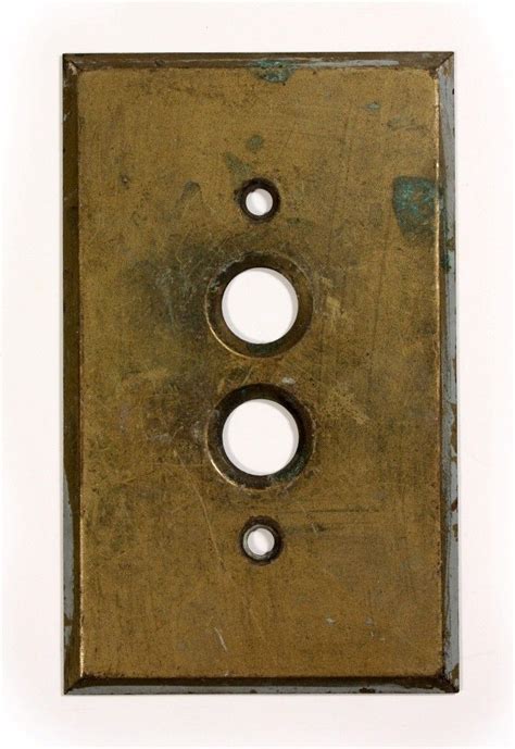 Antique Brass Push-Button Light Switch Plate Covers - Preservation Station, Nashville, TN ...