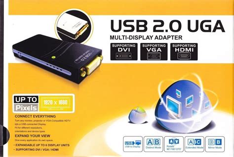 USB 2.0 UGA Μετατροπέας DVI-I / HDMI male σε USB-A / VGA female ...