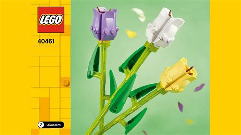 LEGO 40461 Tulips (4K) - building instructions - YouTube