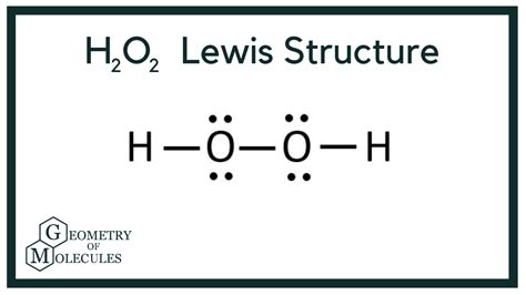 H2O2 Lewis Structure (Hydrogen Peroxide) | Hydrogen atom, Molecules, Lewis