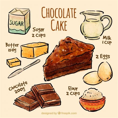 Chocolate Cake Drawing at GetDrawings | Free download