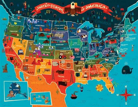 Pin by Luh Quilo on iNFoGraphiCS | America map, Infographic map, Personalized canvas art