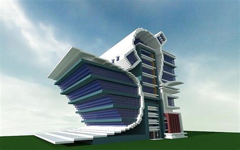 Modern/Futurist City Building Minecraft Project