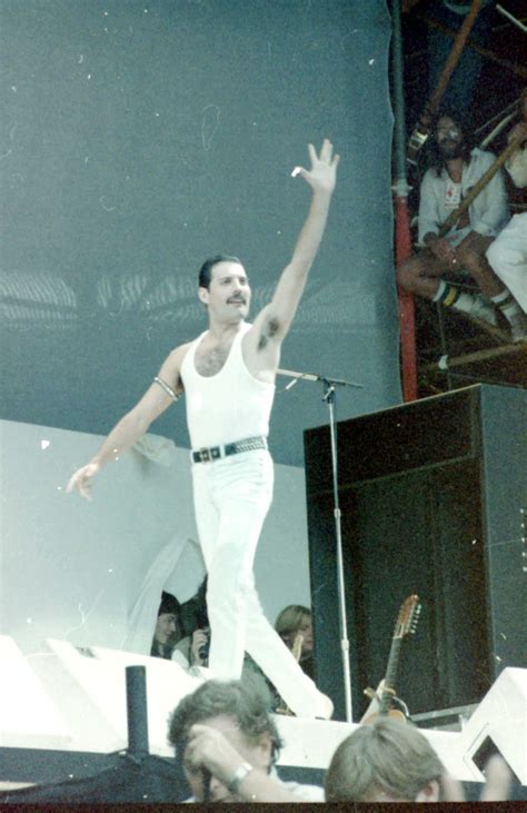 Seizoensgebonden: Queen Live Aid Wembley Stadium Londen Engeland juli '85