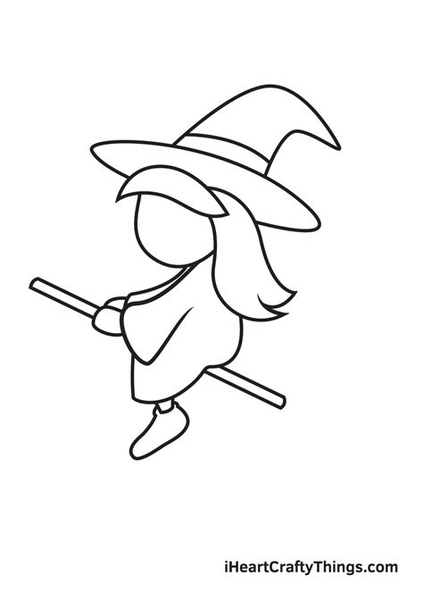 Witch Drawing — How To Draw A Witch Step By Step