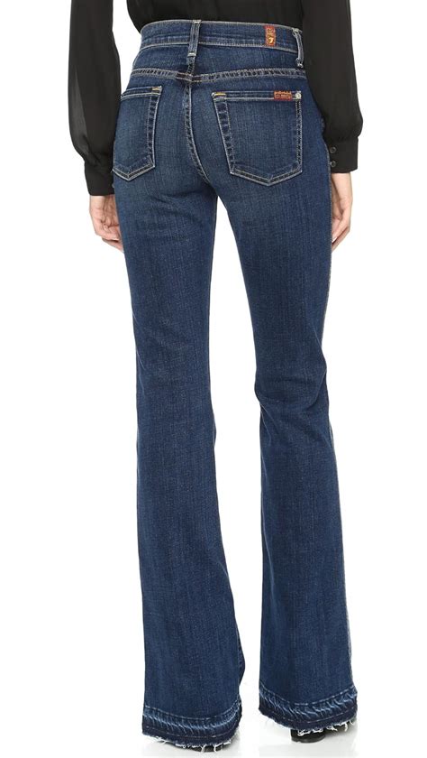 7 For All Mankind Womens High Waisted Boot Cut Jeans Jeans Women