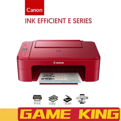 Canon PIXMA E3370 Compact Wireless All-In-One Printer (USB/ Wi-Fi ...