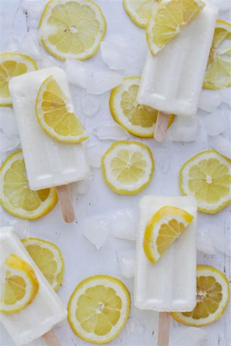 Lemonade Popsicles (4 Ingredients) - Homebody Eats