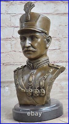 Pahlavi Dynasty. Reza Shah. Bronze Bust. Rare Hand Made Masterpiece Statue | Statue Made Bronze