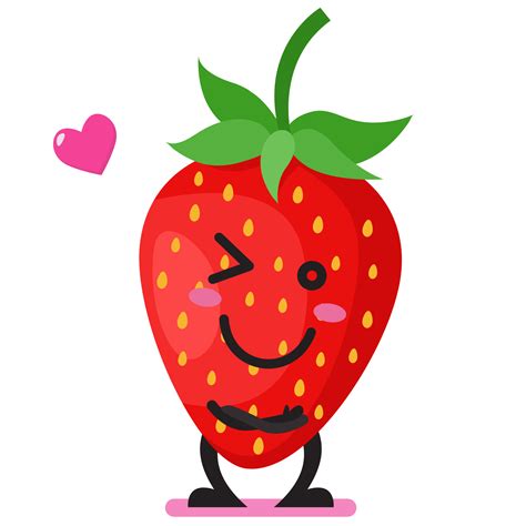 Charming Strawberry emoji 23608690 PNG