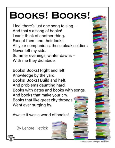 Books! Books! Library Poem for Kids | Woo! Jr. Kids Activities : Children's Publishing