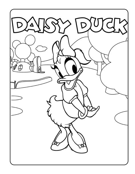 Daisy coloring pages for children - Daisy Kids Coloring Pages