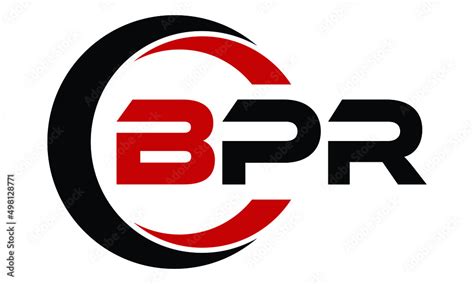 BPR swoosh logo design vector template | monogram logo | abstract logo | wordmark logo ...