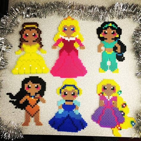 Disney Princess Perler Bead Designs