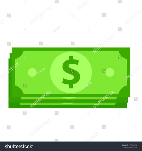 Cash Money Bundle Icon Clipart Image Stock Vector (Royalty Free ...