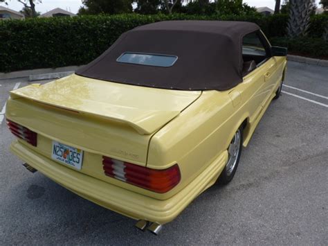 Canary Yellow 1984 Mercedes 500SEC convertible | German Cars For Sale Blog