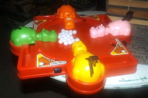 Vintage (1978) Hungry Hungry Hippos board game published by Milton Bradley. Complete.