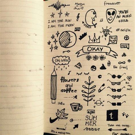 #tumblr #notebooks #tumblr_notebooks | Notebook drawing, Notebook doodles, Doodles