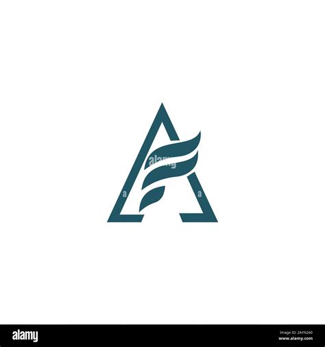 Initial letter af or fa logo design template Stock Vector Image & Art - Alamy