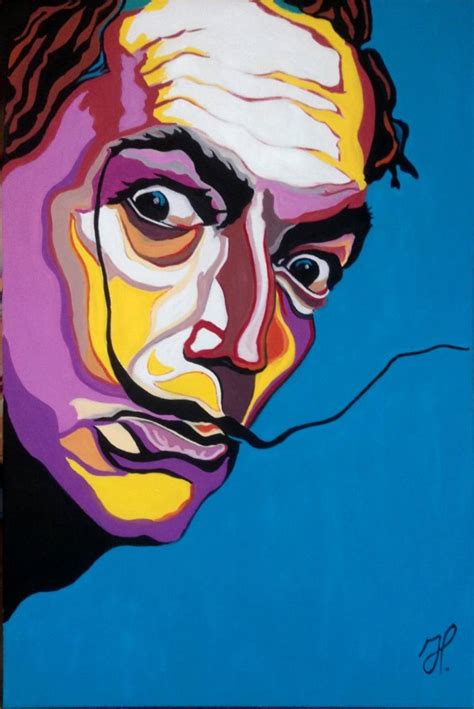 Pop art portrait Salvator Dali Painting by Hans Veltman | Saatchi Art