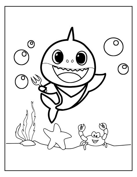 Baby Shark Coloring Pages Printable