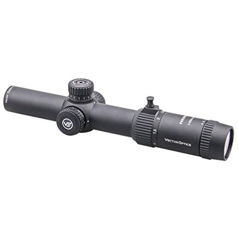 Vector Optics 1-5x24 Rifle Scope Second Focal Plane SFP Rifle Scope with Etched Center Dot ...