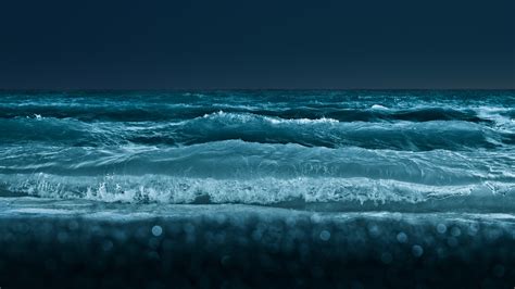 water, Sea, Waves, Night Wallpapers HD / Desktop and Mobile Backgrounds