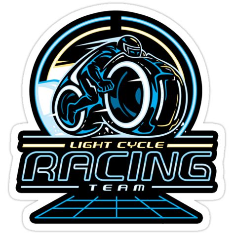 "Light Cycle Racing - STICKER" Stickers by WinterArtwork | Redbubble