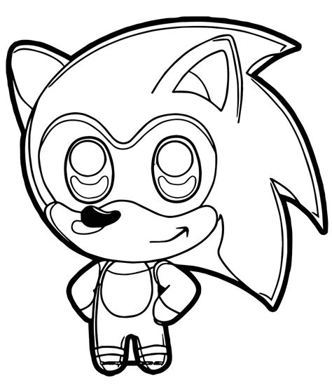 Baby Sonic The Hedgehog Coloring Pages