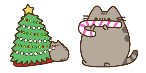 Pusheen the Cat & Plant Cursor - Cute Cursors - Sweezy Cursors