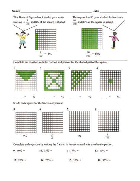 Fraction Bars Sample Worksheets - Division