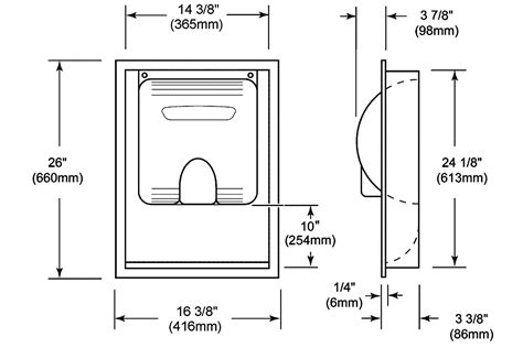 Xlerator Recess Kit 40502 from Excel Dryer