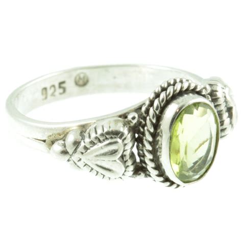 Peridot Sterling Silver Ring - Carus Jewellery