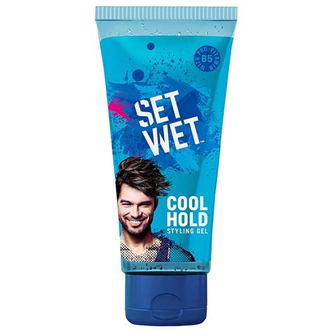 Buy SET WET HAIR GEL FOR MEN, COOL HOLD, MEDIUM HOLD, TUBE 50 ML Online ...