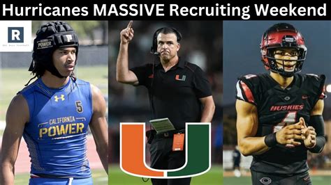 Miami Hosting MASSIVE Recruiting Weekend | Miami Hurricanes Football ...