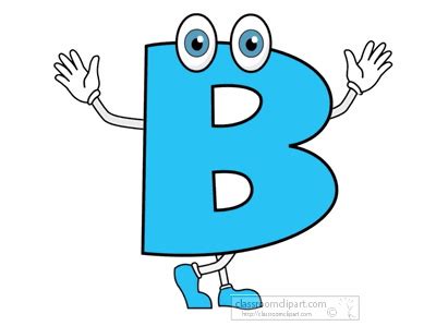 Alphabets Clipart - letter-b-cartoon-animation-F - Classroom Clipart