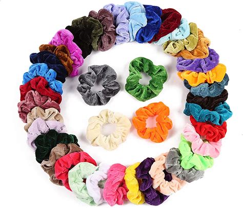 40 Pcs Velvet Hair Ties - InewTeck