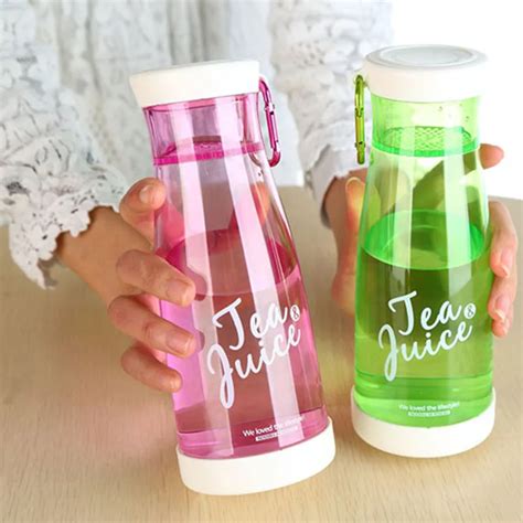 450ml Plastic Bottle Creative Juice Drink Bottle Lemon Fruit Water ...