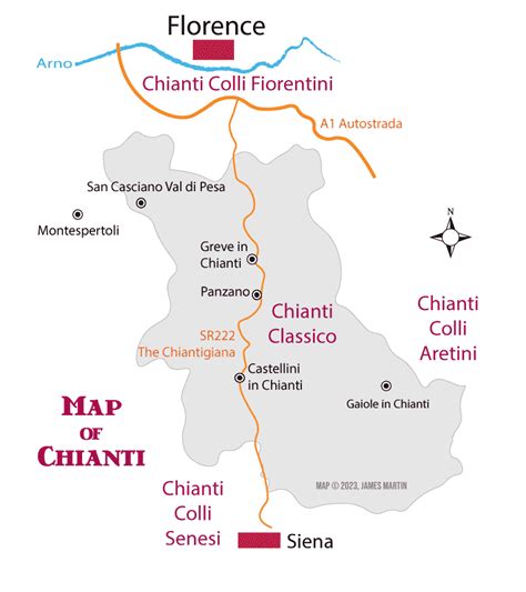 Chianti Map & Guide | Tuscany | Wandering Italy