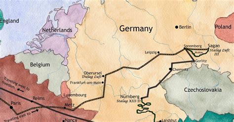 Cloud Corridor - WWII Airmen in Captivity: Typical Route of a WWII ...