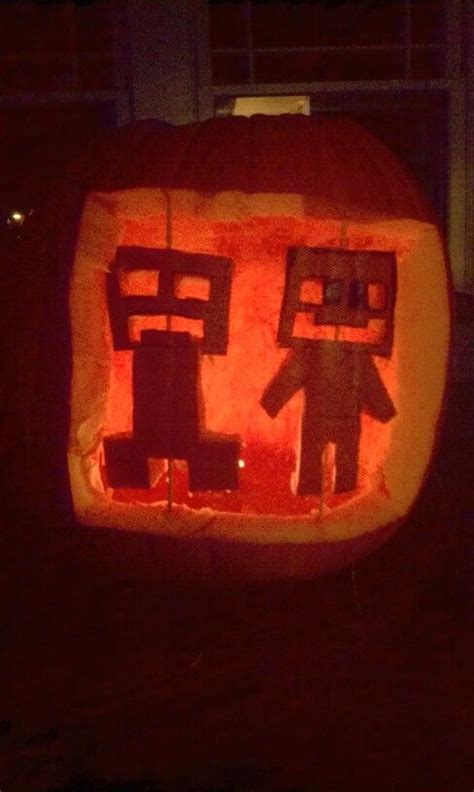 minecraft creeper and Steve pumpkin | Minecraft pumpkin, Halloween pumpkin designs, Pumpkin carving