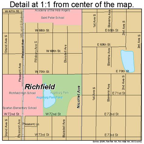 Richfield Minnesota Street Map 2754214