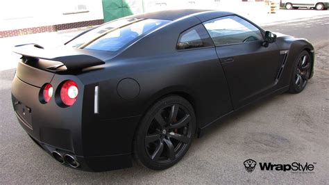 Nissan GTR - Black Matt wrap | WrapStyle