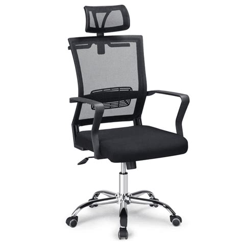 Ergonomic Mesh Office Chair Swivel High-Back Executive Chair with Adjustable Headrest, Backrest ...