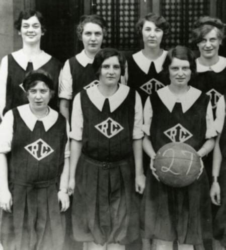 rosalind russell, rosemont college basketball team about 1927 (unsure but know it’s 1920s) : r ...