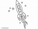 Rocket Ship Coloring Pages With Stars  Free Printable sketch template
