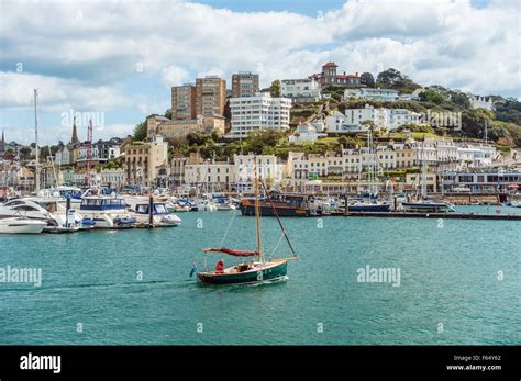 View over the Harbor and Marina of Torquay, Torbay, England, UK | Stock Photo - Alamy