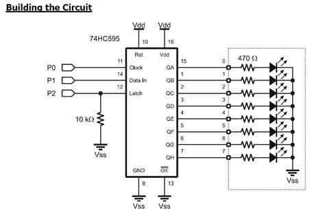 74hc595 circuit diagram - Wiring Diagram and Schematics