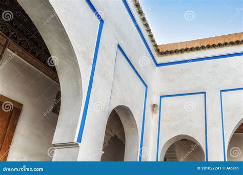 Interior of the Bahia Palace in Marrakech Morocco Stock Image - Image ...